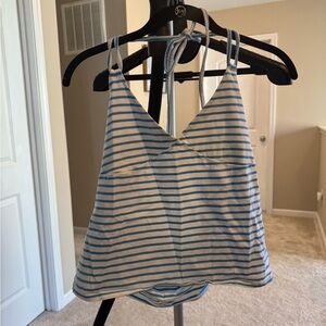 Open back halter tank